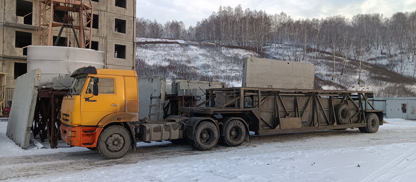 Аренда и услуги панелевозов для перевозки ЖБИ изделий в Токаревке