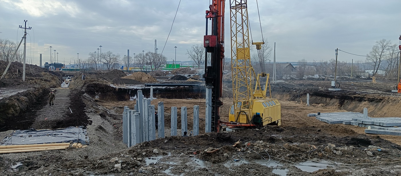 Аренда сваебоя для забивки бетонных свай в Токаревке