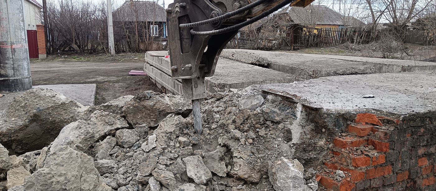 Услуги и заказ гидромолотов для демонтажных работ в Токаревке